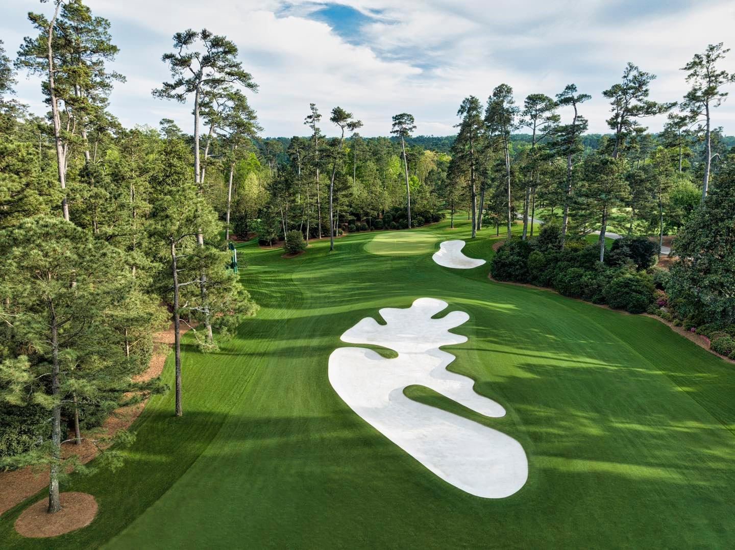 Augusta National Golf Club, the manicured fairways and pines of the home of the Masters in Augusta, Georgia