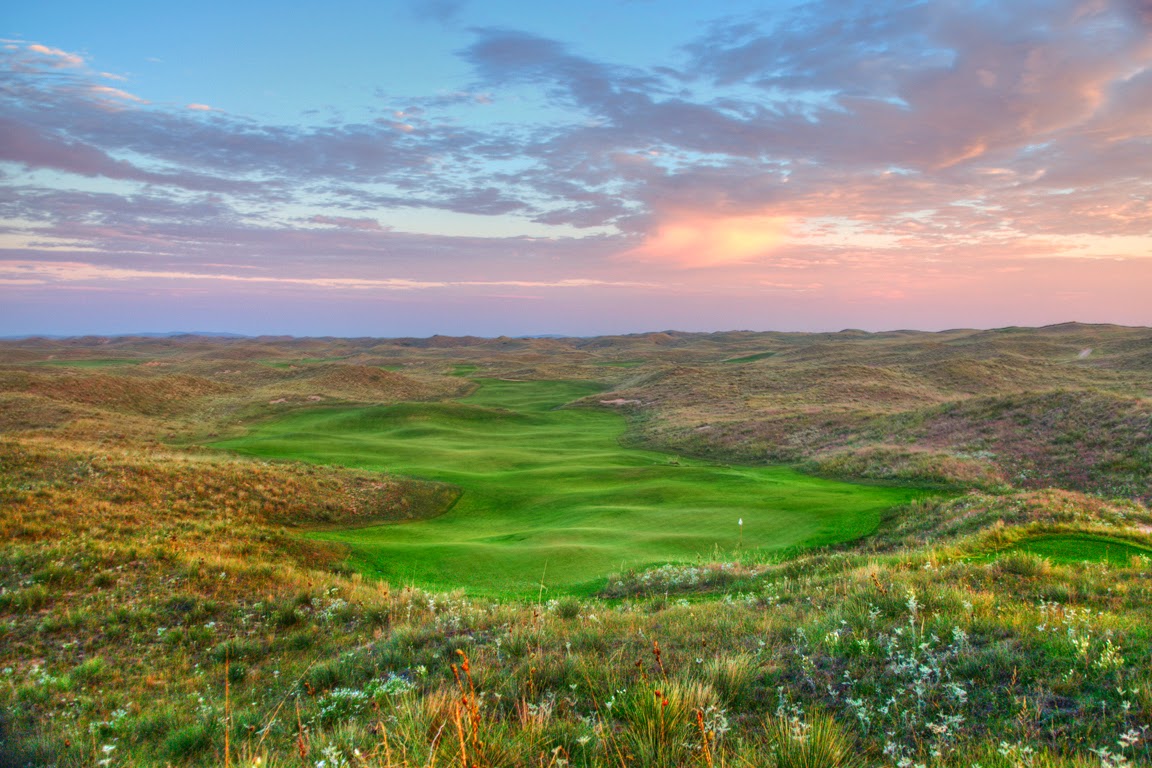 Ballyneal Golf Club, fescue fairways through the Chop Hills near Holyoke, Colorado