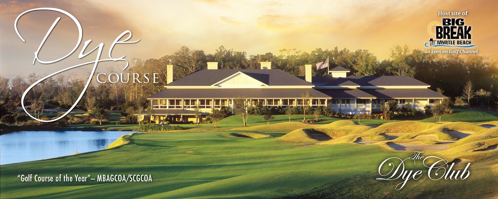 Barefoot Resort Dye Course, Pete Dye bunkering and native grasses near North Myrtle Beach, South Carolina