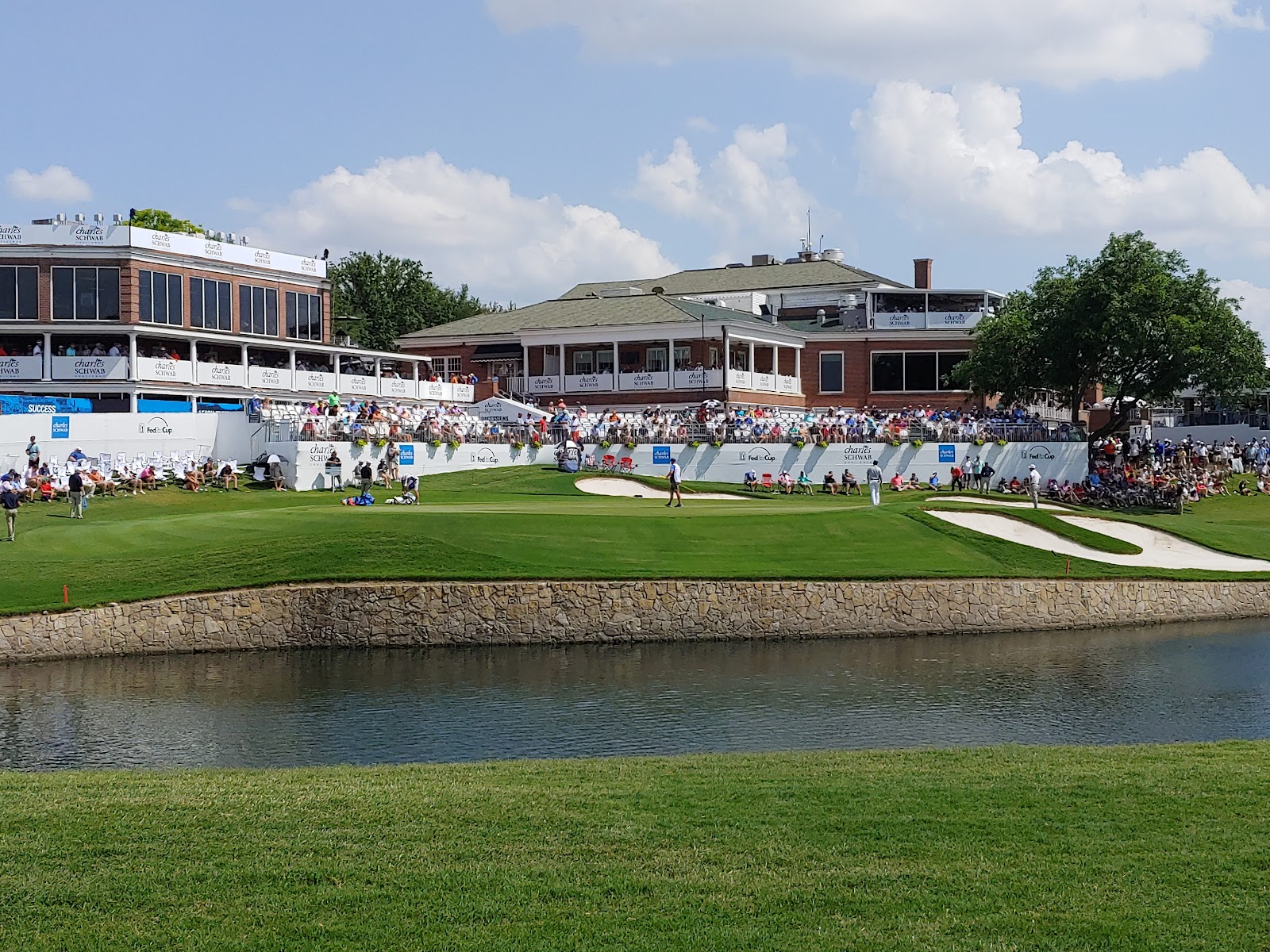 Colonial Country Club, a tree lined parkland fairway beside the Trinity River in Fort Worth, Texas
