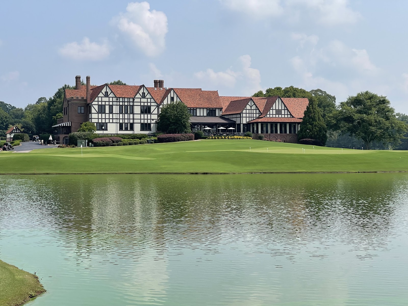 East Lake Golf Club, the Donald Ross fairways and Atlanta skyline at Bobby Jones's home course in Georgia