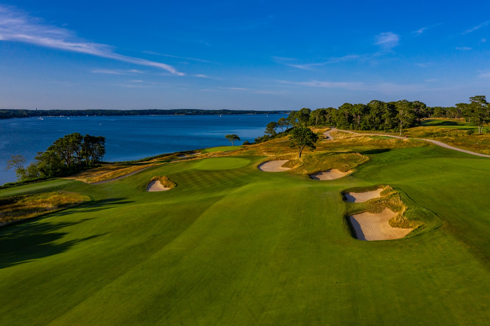 Eastward Ho Country Club, tumbling links fairways above Pleasant Bay in Chatham, Cape Cod