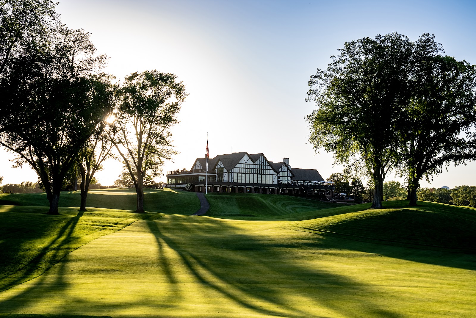 Interlachen Country Club, a classic Donald Ross green and bunkering in Edina, Minnesota