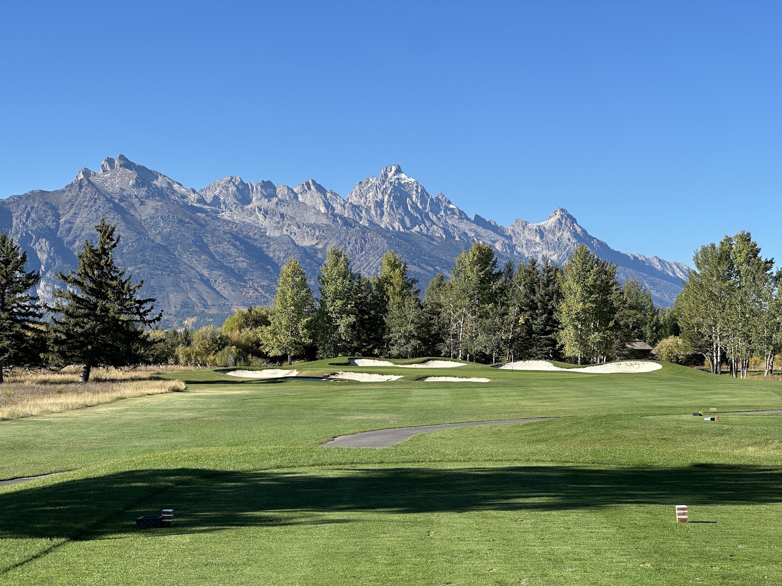 Jackson Hole Golf and Tennis Club, fairways beneath the Grand Teton range in Jackson, Wyoming