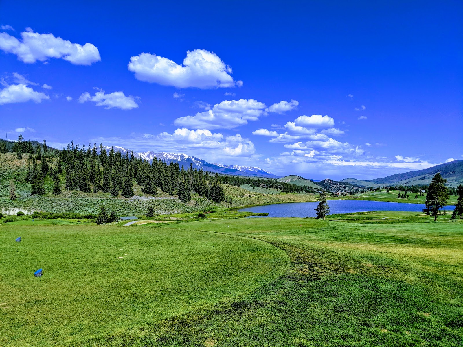 Keystone Ranch Golf Course, mountain valley fairways and lodgepole pines in Keystone, Colorado