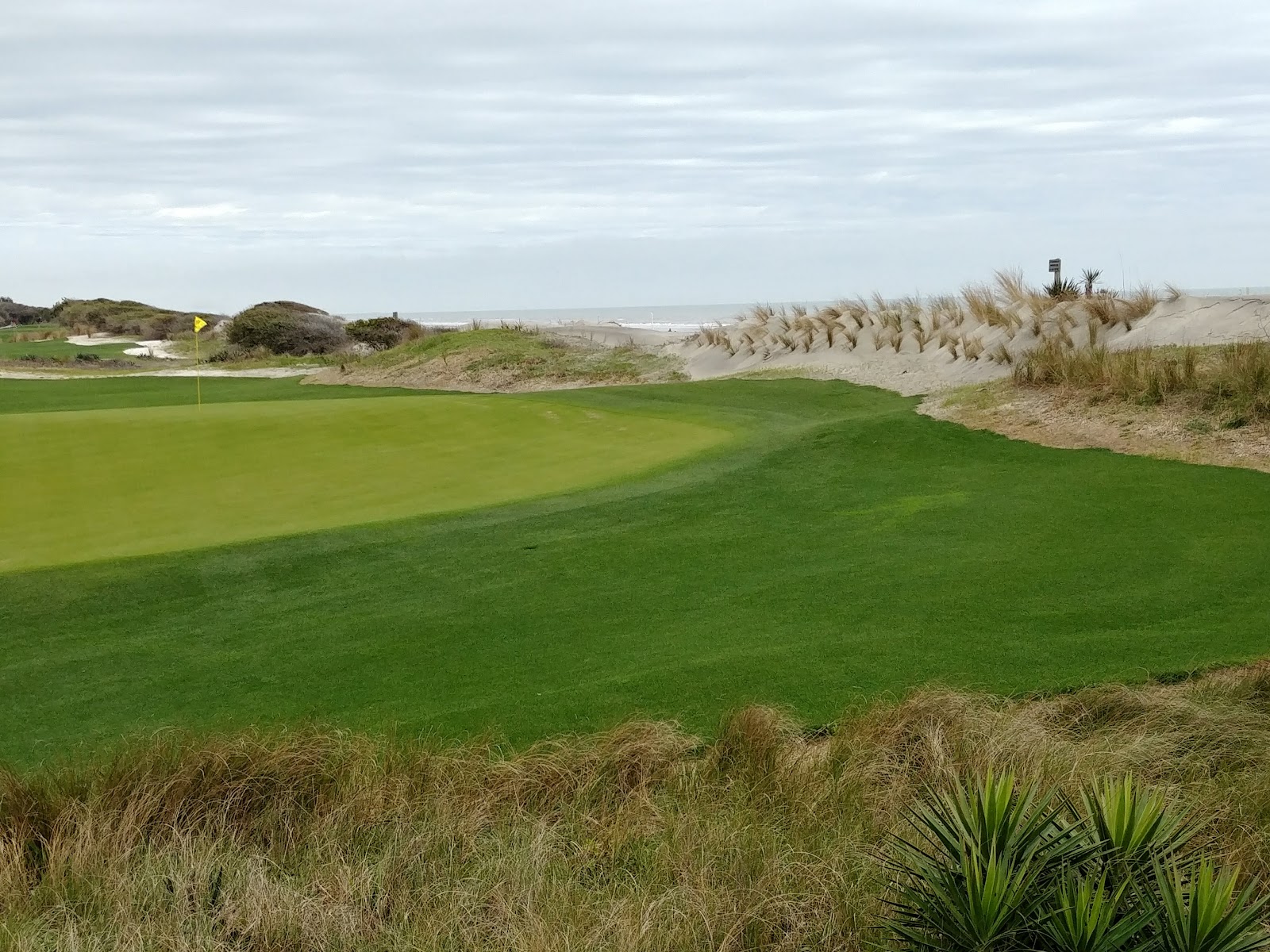 Turtle Point Golf Course at Kiawah Island, oceanfront green beside the Atlantic dunes, South Carolina