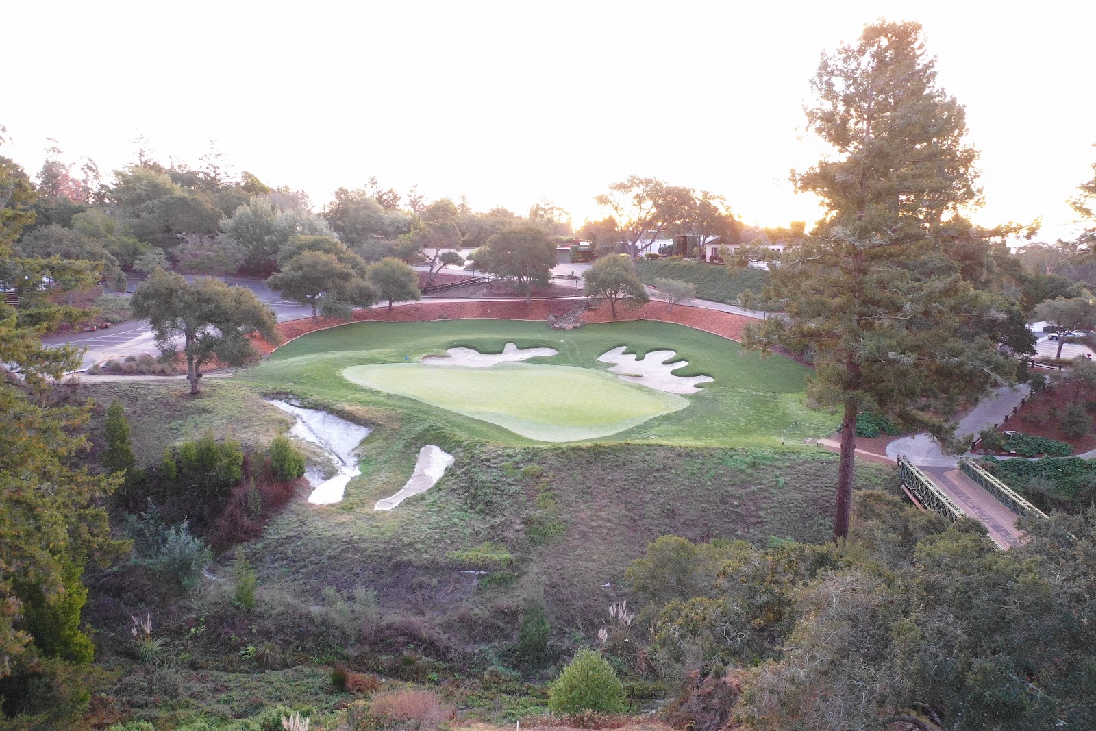 Pasatiempo Golf Club, Alister MacKenzie greens above Santa Cruz, California