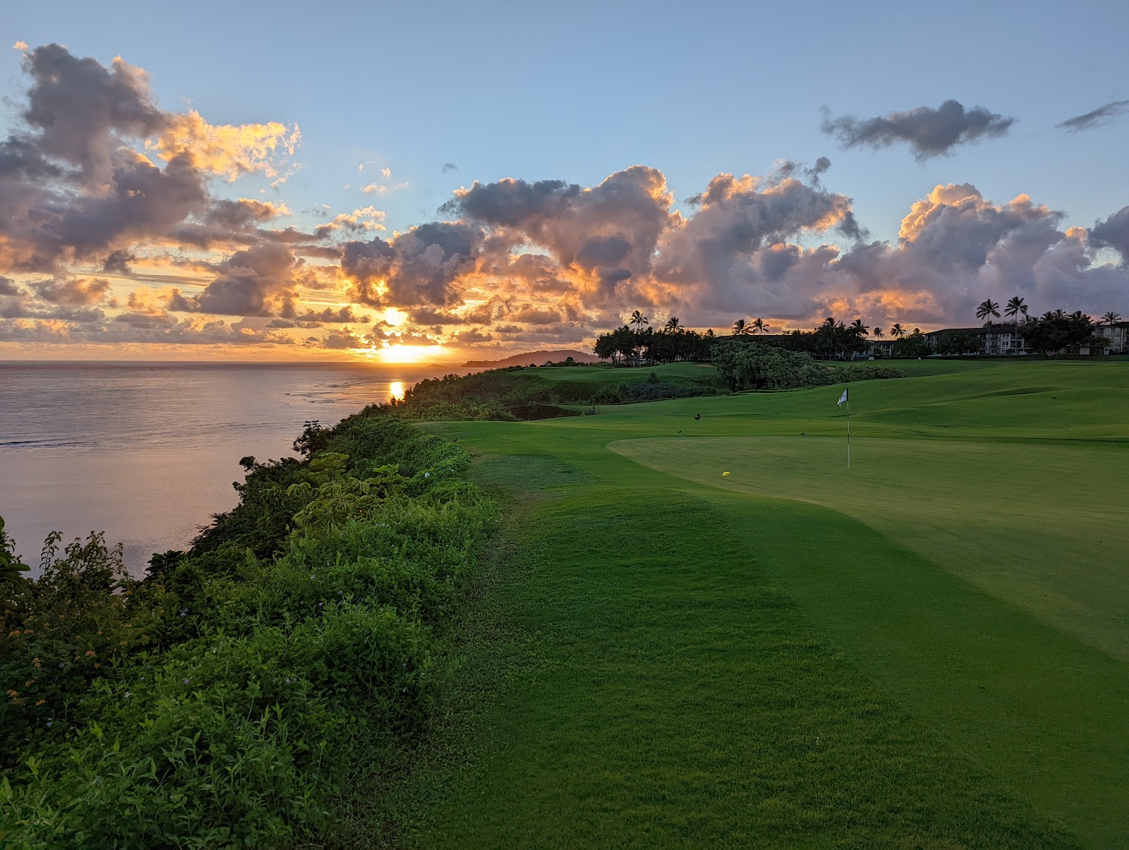Princeville Makai Golf Club, ocean front fairways on the north shore of Kauai near Hanalei Bay