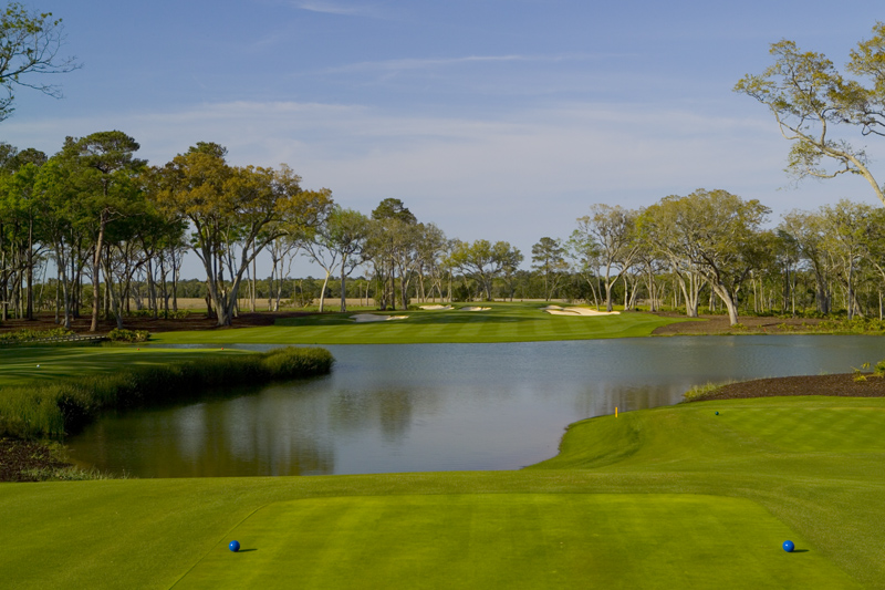 The Frederica Golf Club, the Tom Fazio fairways framed by live oaks on St Simons Island in Georgia