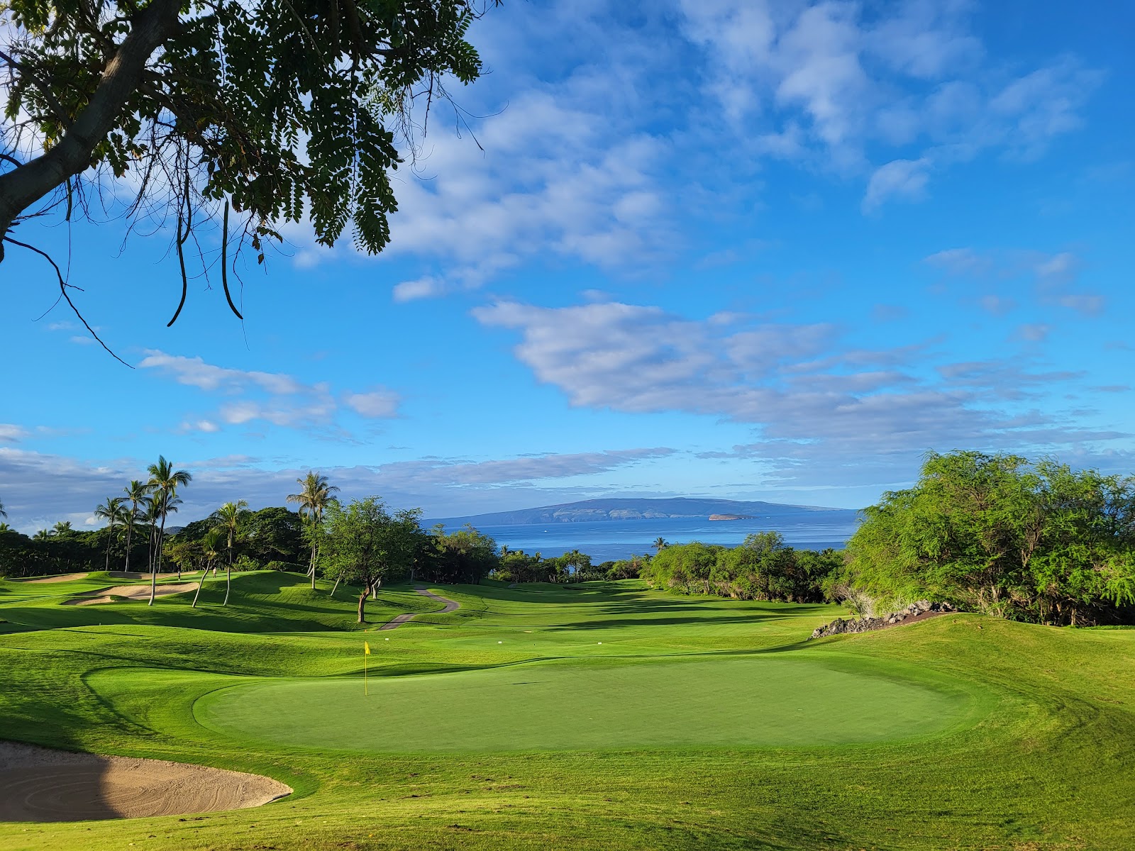 Wailea Emerald Course, tropical resort golf on the south coast of Maui, Hawaii