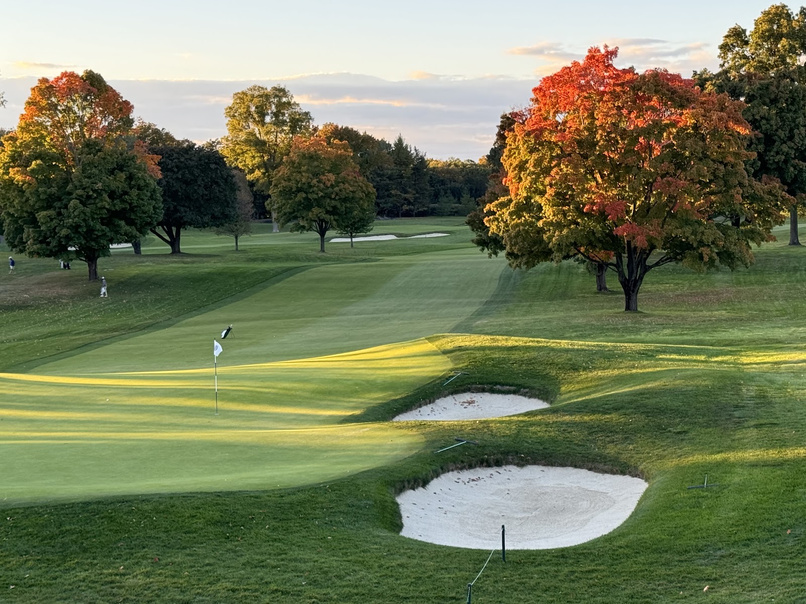 Winged Foot Golf Club West Course, tightly bunkered parkland greens in Mamaroneck, New York