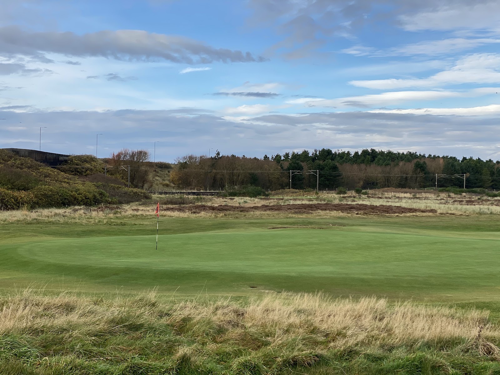Links golf along the Ayrshire coast of Scotland with the Firth of Clyde beyond