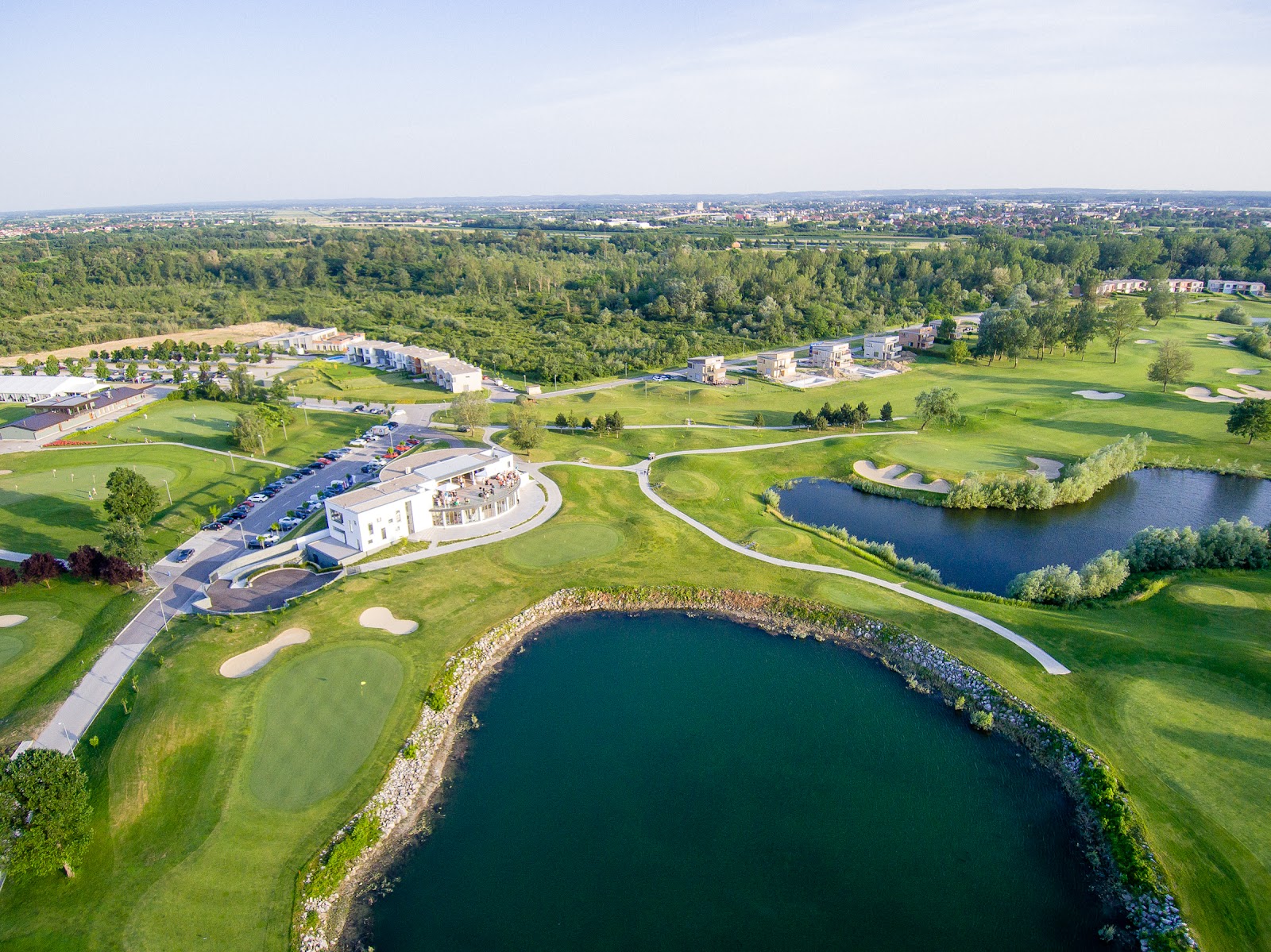 Golf course above the Adriatic coast of Istria, Croatia