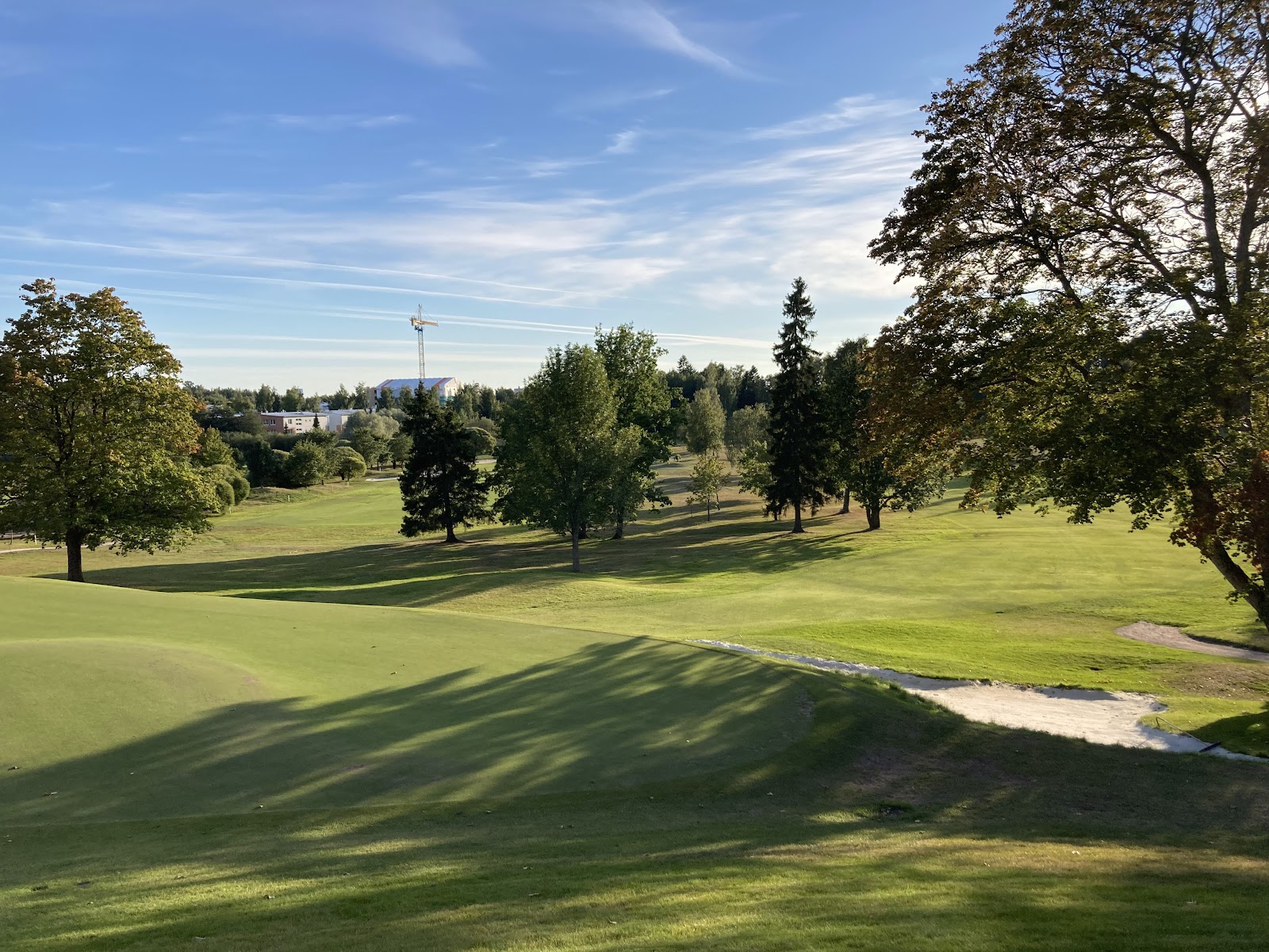 Helsinki Golf Club at Tali, parkland fairway in the grounds of Tali Manor, Finland