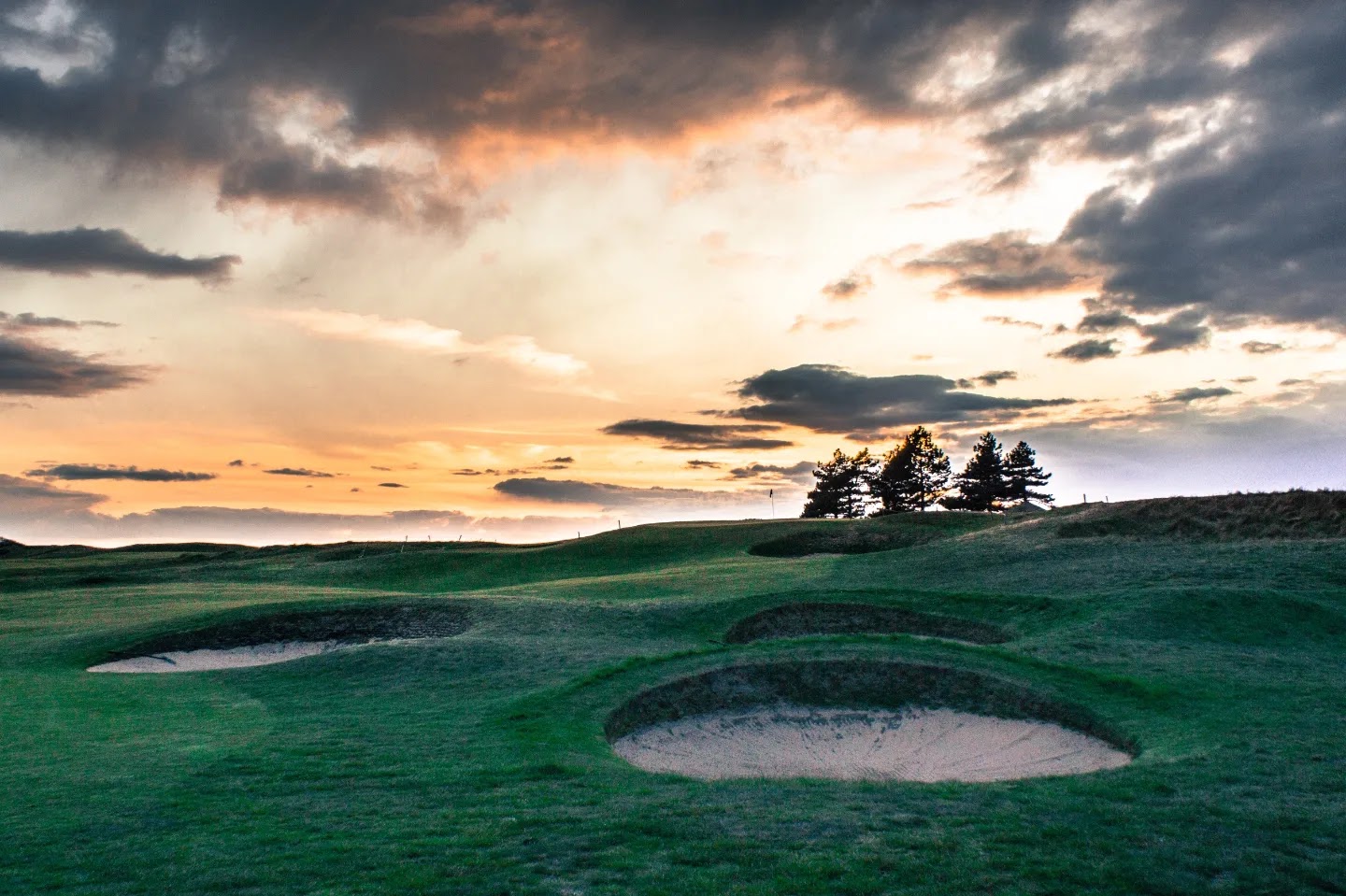 Hunstanton Golf Club, links fairways along the dune ridge on the north Norfolk coast, England