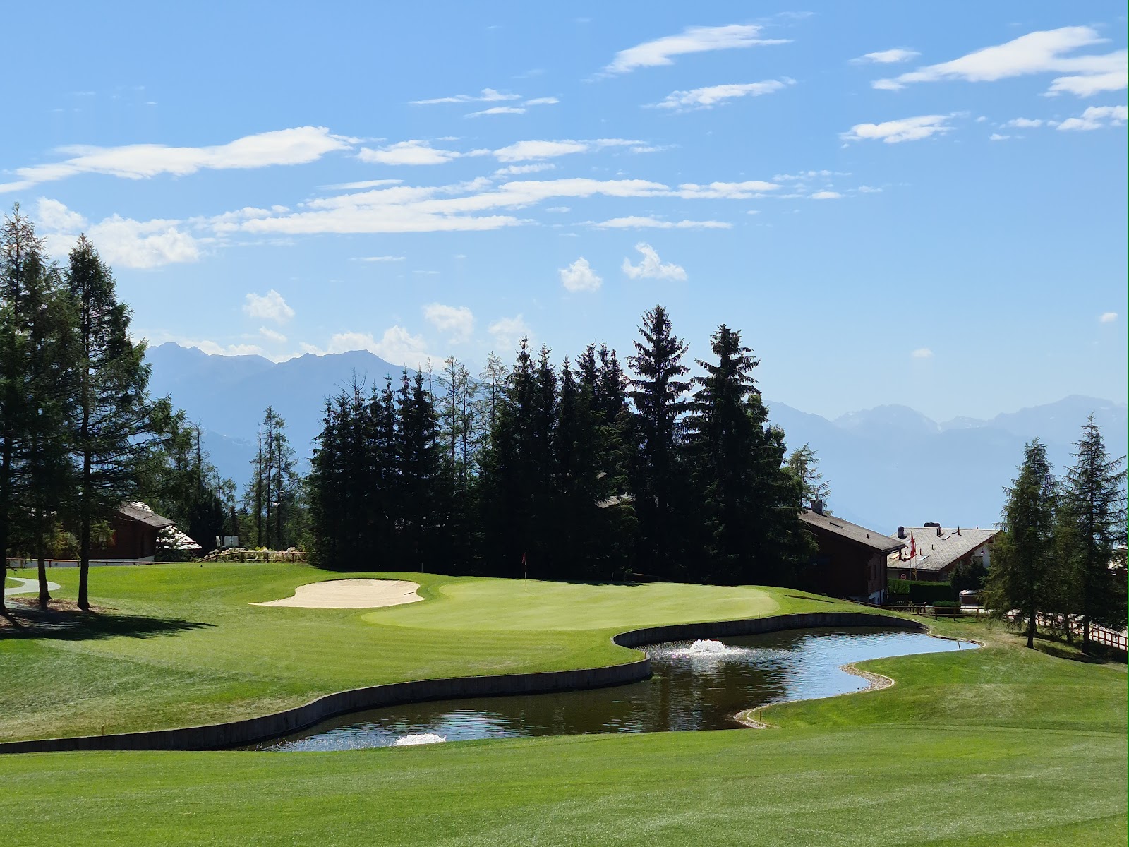 Switzerland, Crans-sur-Sierre Golf Club golf course
