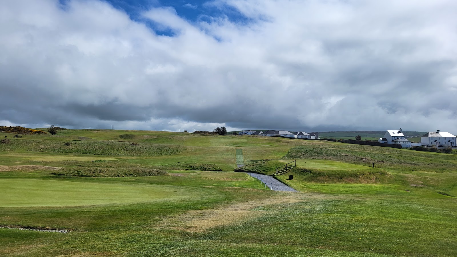 Portpatrick Dunskey Golf Club, clifftop fairway above the Irish Sea, Dumfries and Galloway