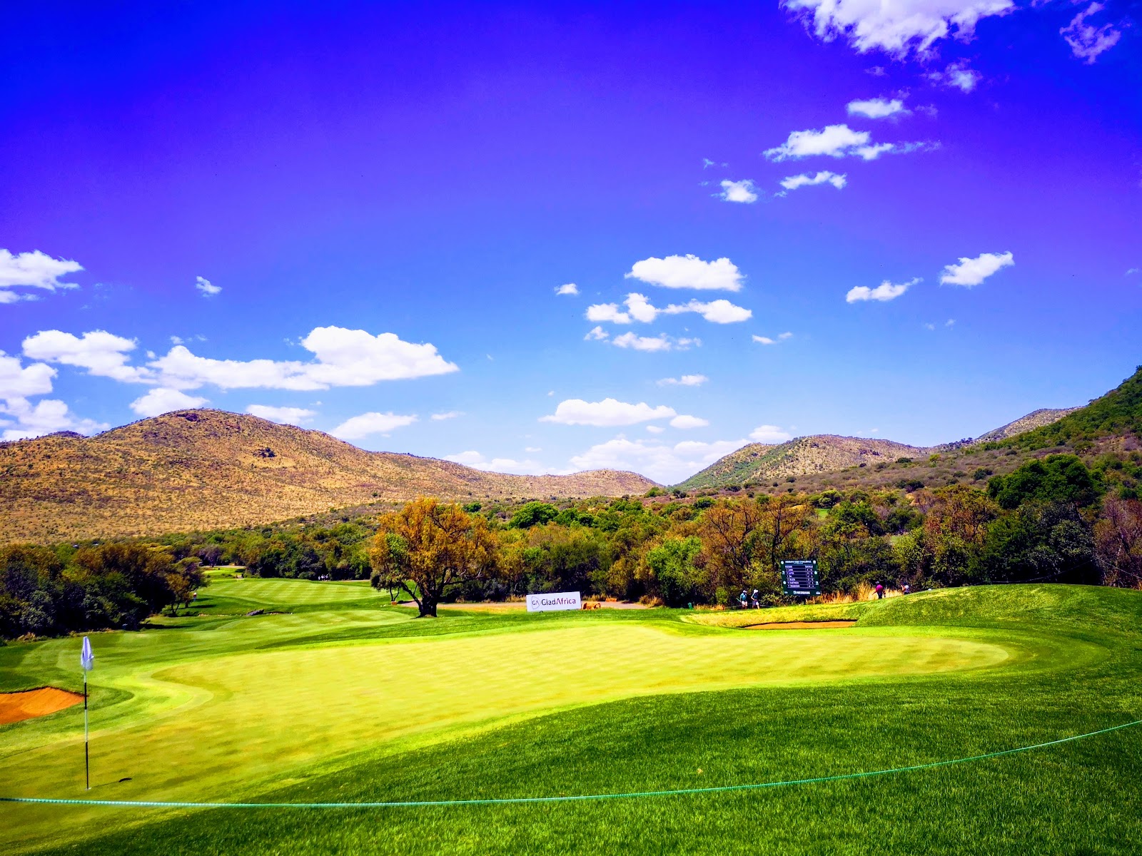 Gary Player Country Club at Sun City, bushveld fairways below the Pilanesberg