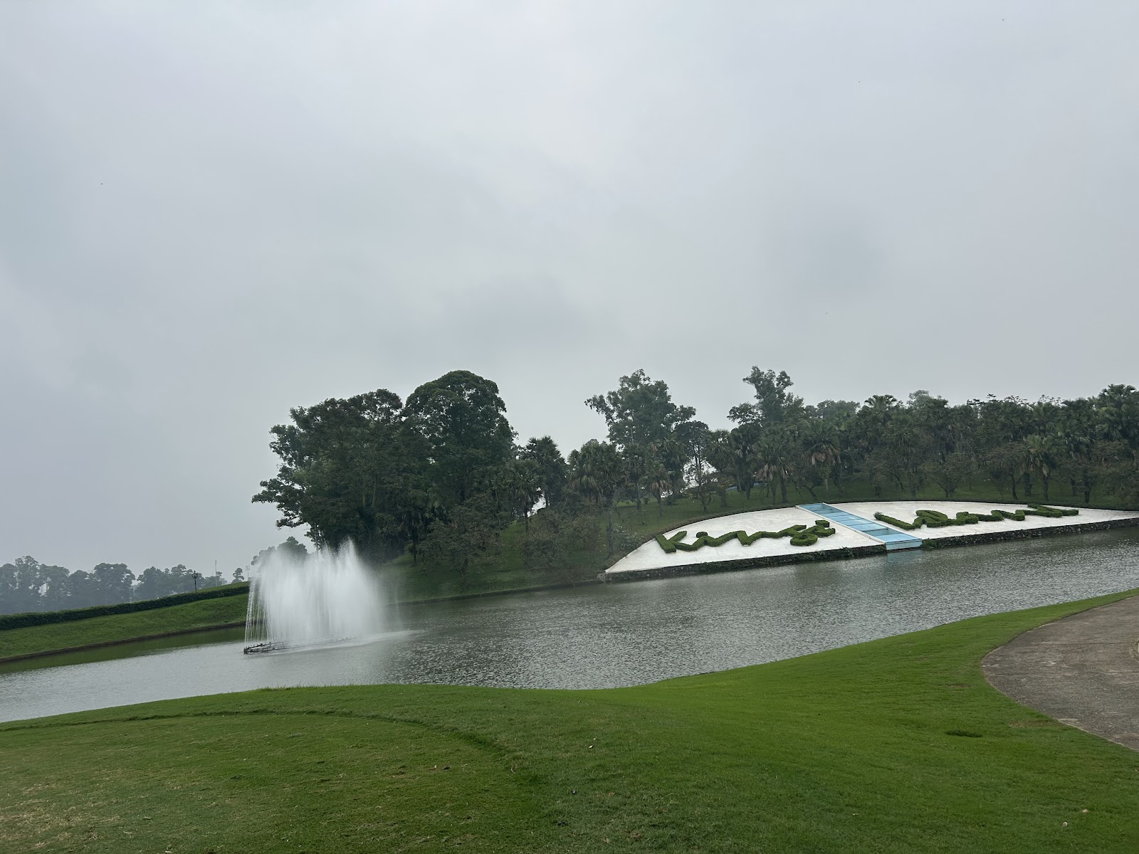 BRG Kings Island Golf Resort, fairways beside the Dong Mo reservoir west of Hanoi