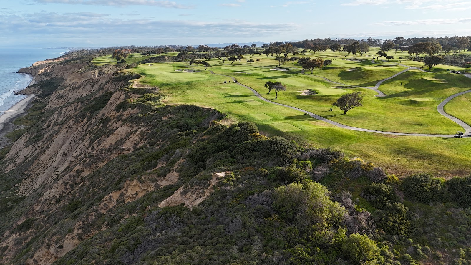 Torrey Pines South Course on the cliffs above the Pacific in La Jolla, San Diego, California