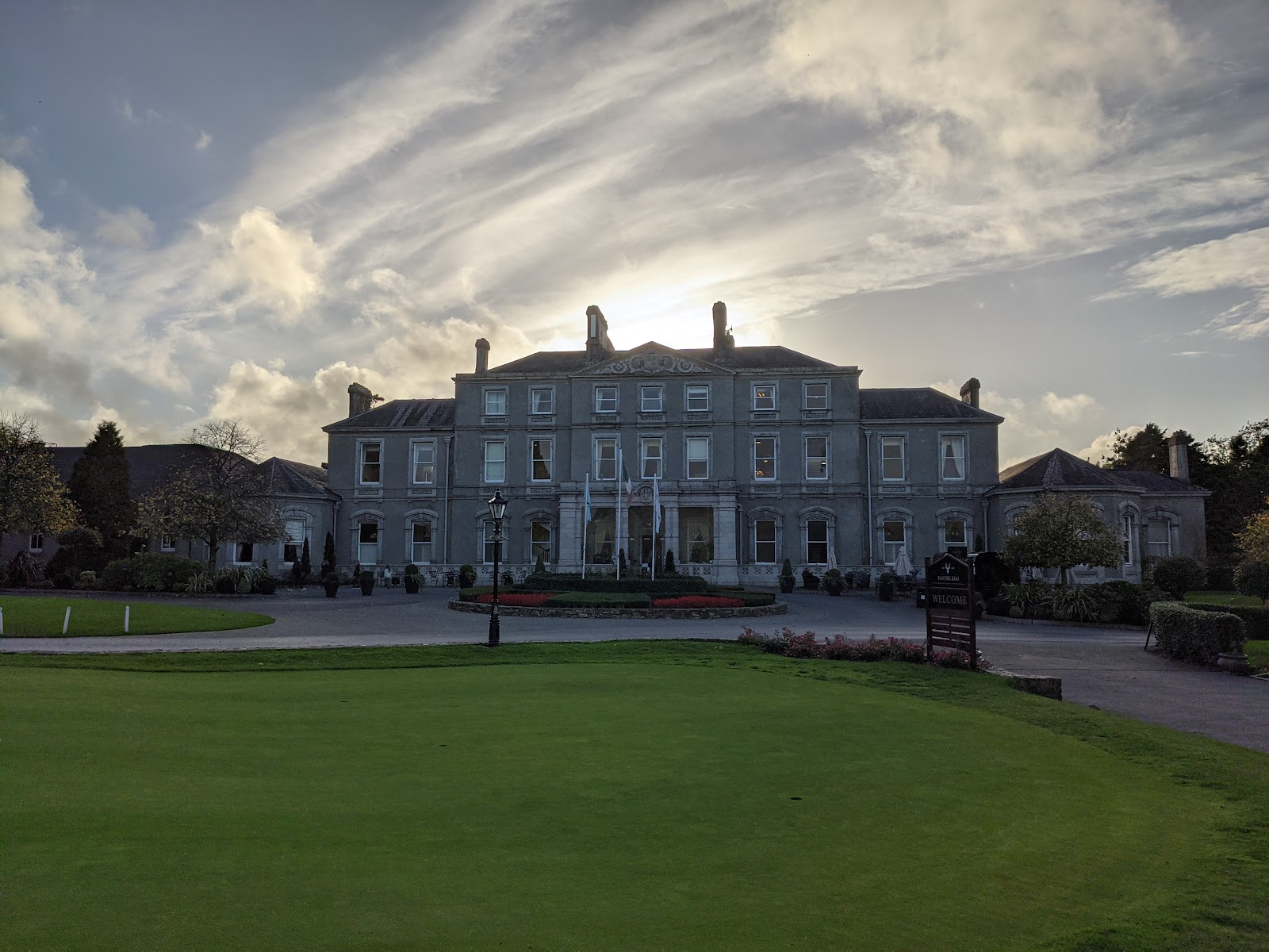 Faithlegg Golf Club parkland fairway above the Suir estuary in County Waterford