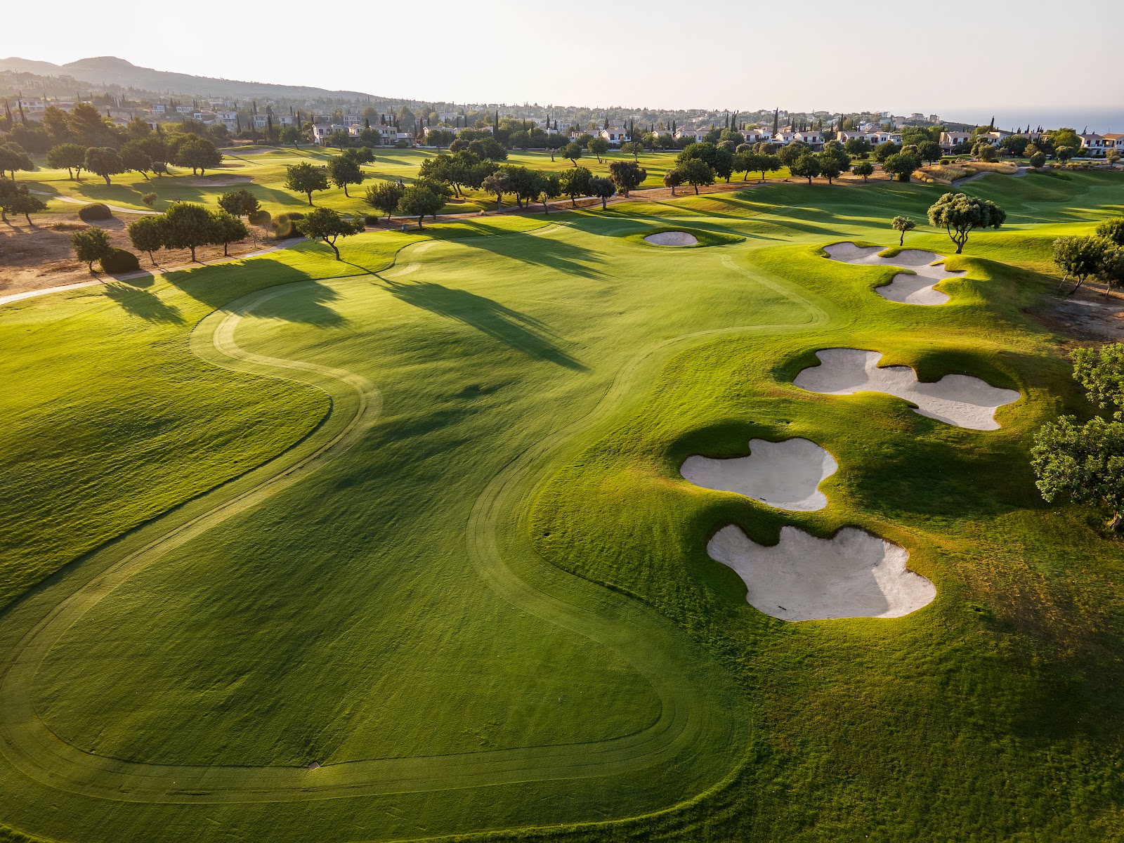 Aphrodite Hills Golf Course near Paphos, Cyprus, a benchmark for Cyprus green fee value