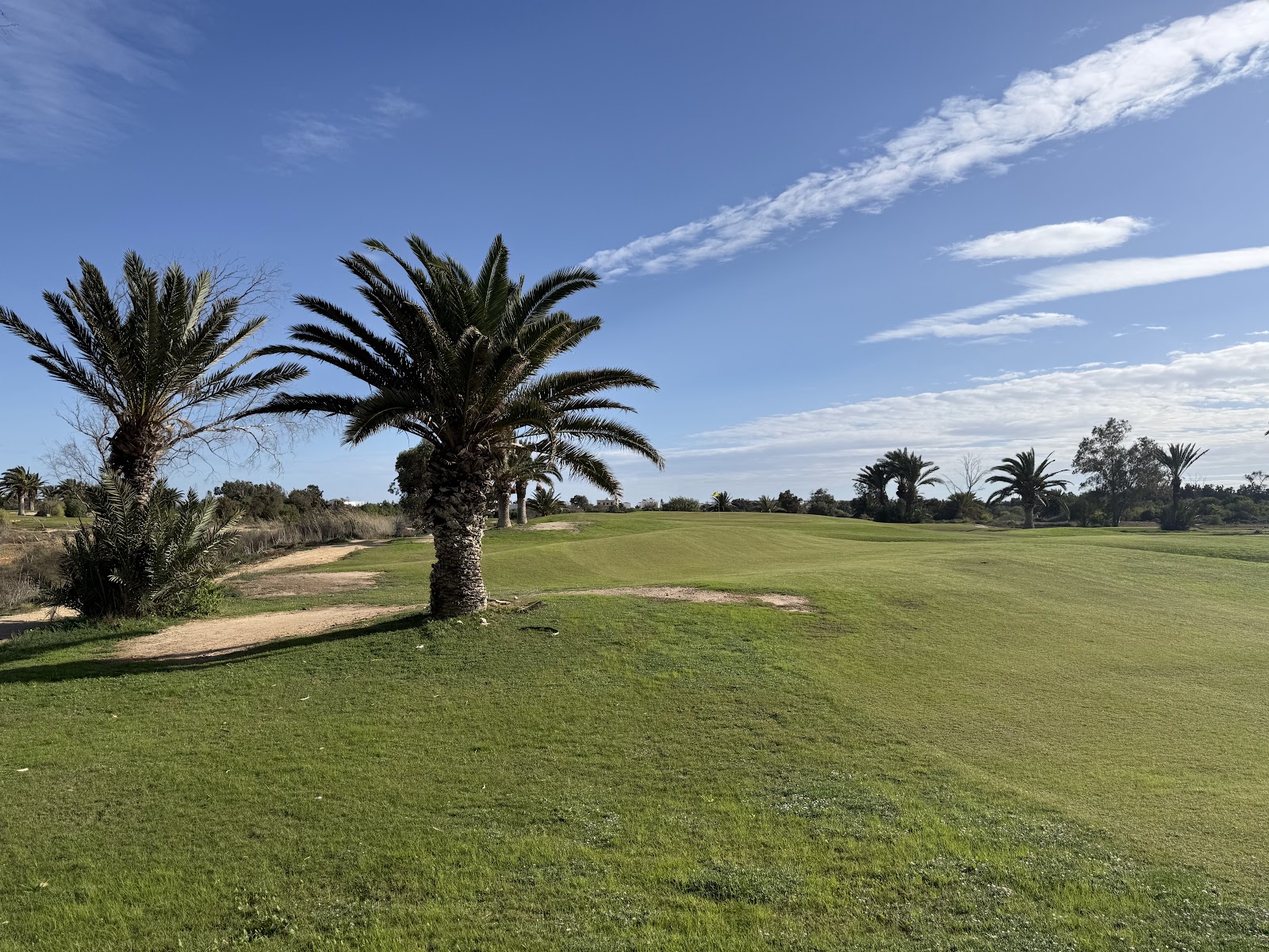 El Kantaoui Golf Club, Sea Course fairway running beside the Mediterranean at Port El Kantaoui