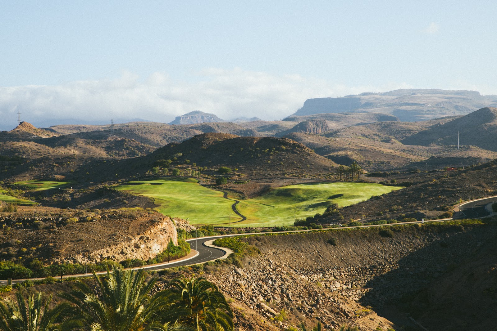 Salobre Golf Resort, desert style fairways in the volcanic canyons of southern Gran Canaria