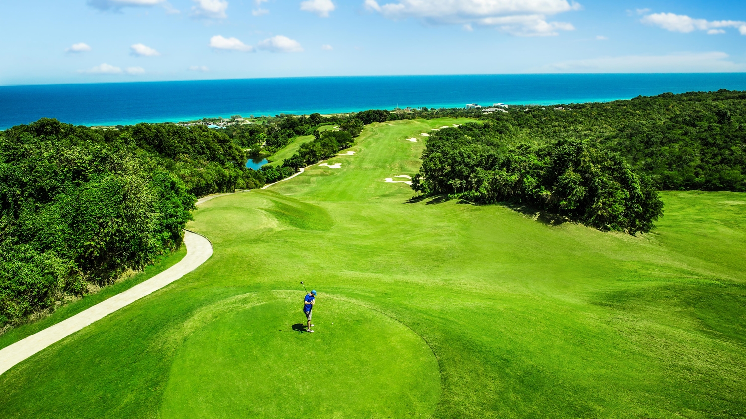 White Witch golf course on the Rose Hall plantation above the Caribbean near Montego Bay, Jamaica