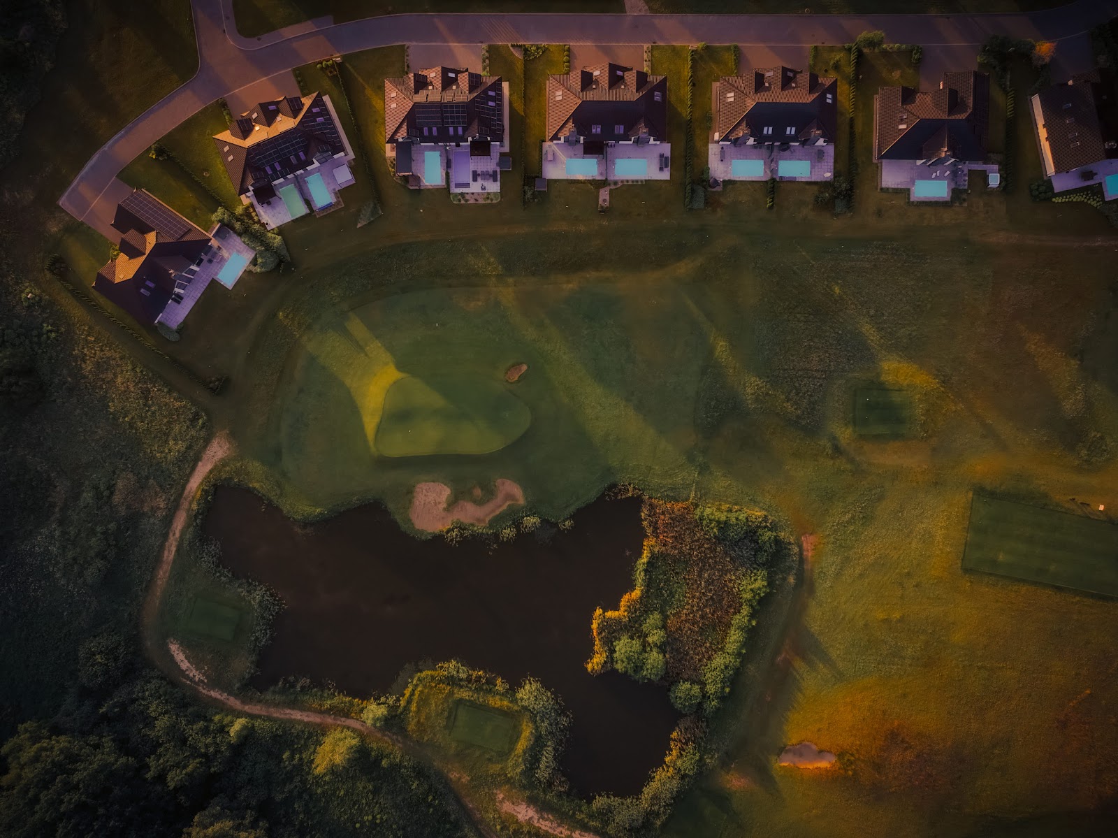 Sand Valley Golf Resort, wide sandy fairways and waste bunkers in northern Poland