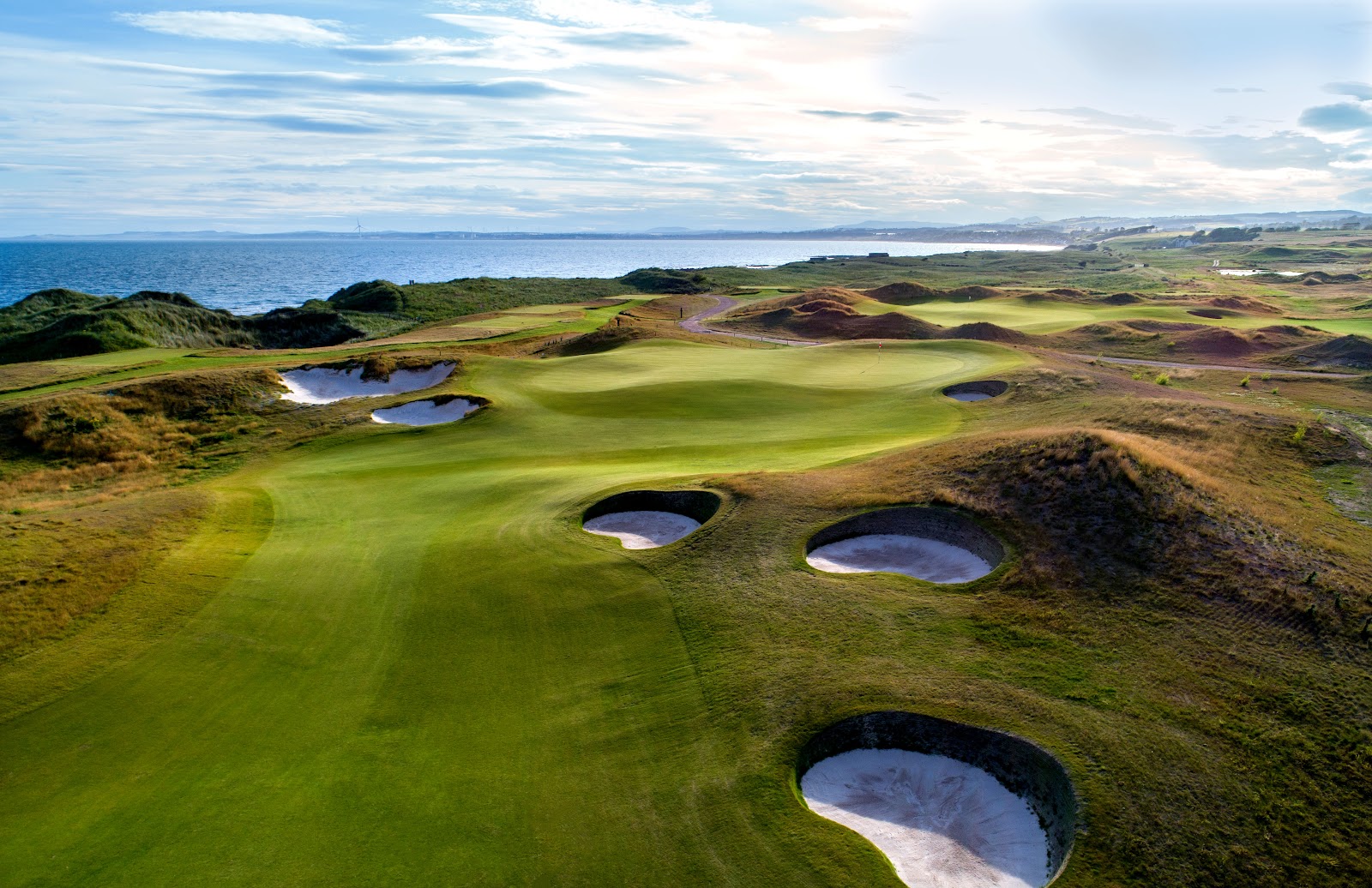 Dumbarnie Links, modern links golf above Largo Bay on the south coast of Fife