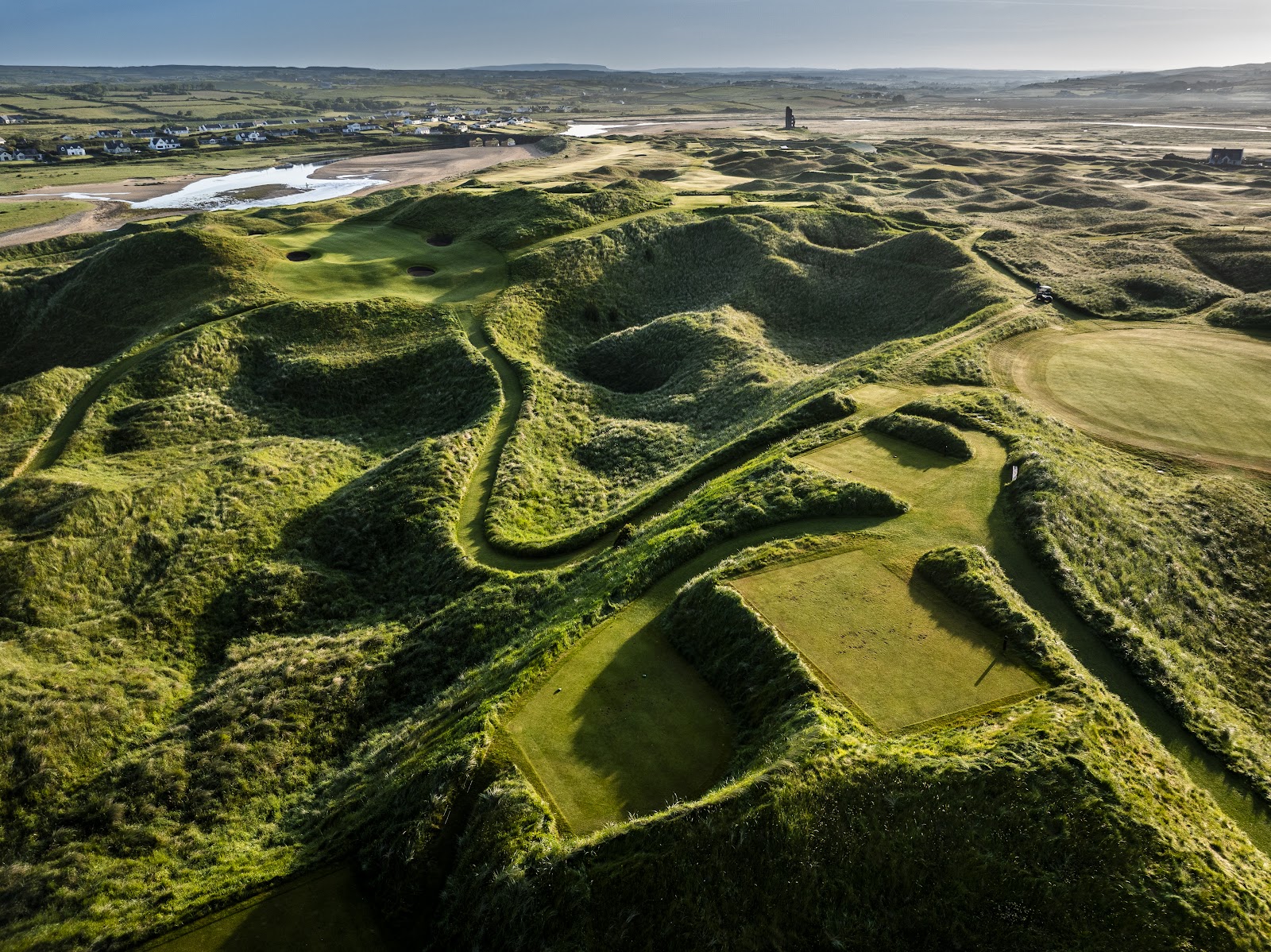 Lahinch Golf Club, links fairways in the dunes above Liscannor Bay on the Wild Atlantic Way