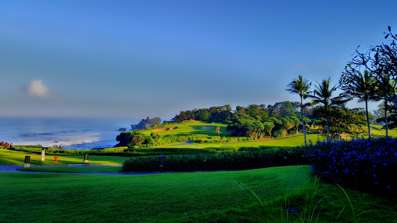 Nirwana Bali Golf Club above the ocean, Bali, Indonesia