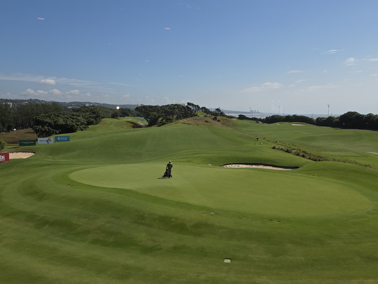 Durban Country Club, fairways through coastal dune bush beside the Indian Ocean