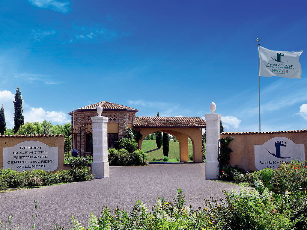 Golf above Lake Garda at San Vigilio, northern Italy