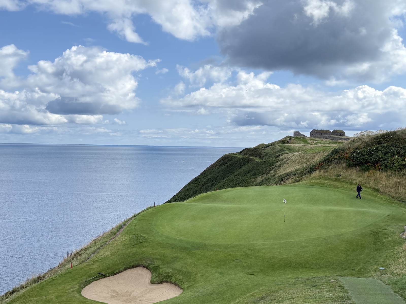 Old Head of Kinsale, clifftop fairways on the County Cork headland, Ireland
